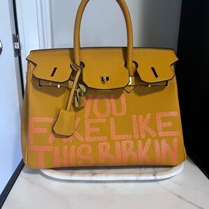 Saturday House Hand Painted Handbag